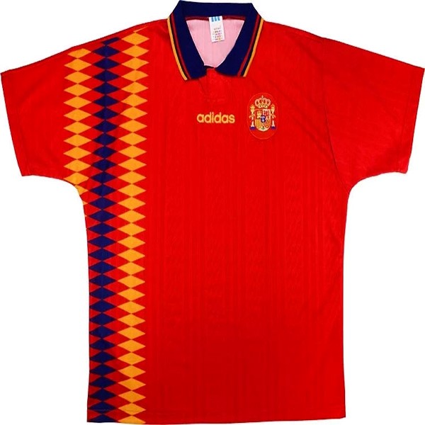 Spanien Trikot Heim Retro 1994 Rote Fussballtrikots Günstig
